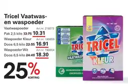 Sligro Tricel Vaatwas- en waspoeder aanbieding