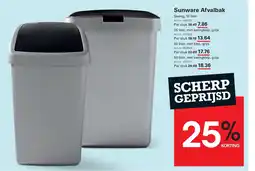 Sligro Sunware Afvalbak aanbieding