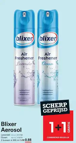 Sligro Blixer Aerosol aanbieding