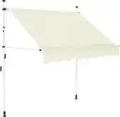 Bol.com vidaXL - Luifel - handmatig - uittrekbaar - 200 - cm - crème aanbieding