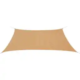 Bol.com vidaXL - Zonnescherm - HDPE - rechthoekig - 2x4 - m - beige aanbieding