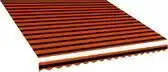 Bol.com vidaXL - Luifeldoek - 4,5x3 - m - canvas - oranje - en - bruin aanbieding