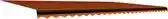 Bol.com vidaXL - Luifeldoek - 6x3 - m - canvas - oranje - en - bruin aanbieding