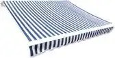 Bol.com vidaXL - Luifeldoek - 6x3 - m - canvas - blauw - en - wit aanbieding