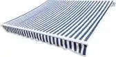 Bol.com vidaXL - Luifeldoek - 3,5x2,5 - m - canvas - blauw - en - wit aanbieding