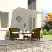 Bol.com vidaXL - Luifel - uittrekbaar - 250x150 - cm - crème aanbieding