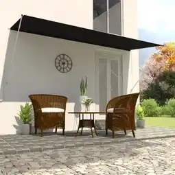 Bol.com vidaXL - Luifel - uittrekbaar - 400x150 - cm - antraciet aanbieding