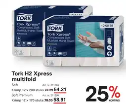 Sligro Tork H2 Xpress multifold aanbieding