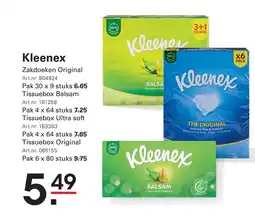 Sligro Kleenex aanbieding
