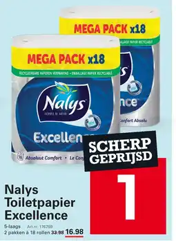 Sligro Nalys Toiletpapier Excellence aanbieding