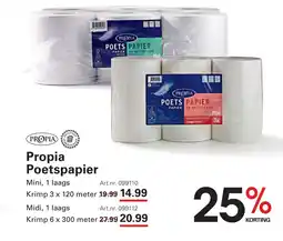 Sligro Propia Poetspapier aanbieding