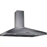 Bol.com Wiggo WE-E943R(G) - Wandschouw Afzuigkap - 90 cm - Grijs aanbieding