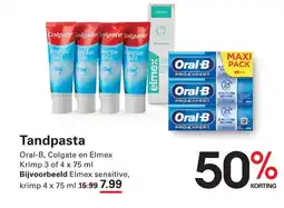 Sligro Tandpasta Oral-B, Colgate en Elmex aanbieding