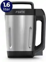 Bol.com Fentic Soepmaker – 1.6L – 5 Programma’s – LED Display – Blender – 900W – RVS/Zwart aanbieding