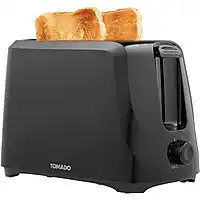 Bol.com Tomado TBT2000B - Broodrooster – Toaster - 2 lange sleuven - 6 standen – Zwart aanbieding