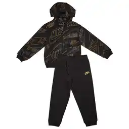 Foot Locker Nike Futura Aop Trainingspakken Peuter - Zwart - Maat 116 - 122 CM - Katoen Fleece aanbieding