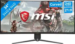 Coolblue MSI MPG 346CQRF X24 aanbieding