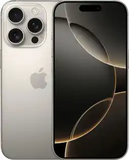 Coolblue Refurbished iPhone 16 Pro 256GB Natural Titanium (Zo goed als nieuw) aanbieding