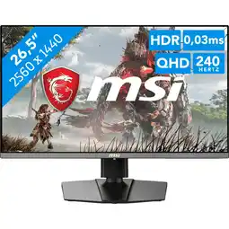 Coolblue MSI MAG 272QP X24 QD-OLED aanbieding