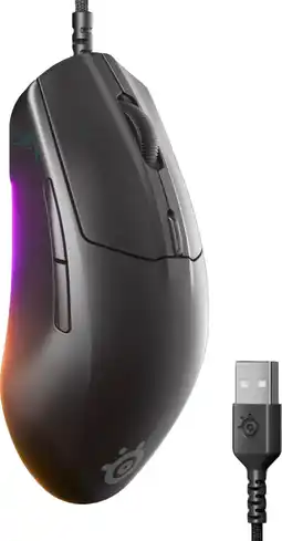 Coolblue SteelSeries Rival 3 Gen 2 Gaming Muis Zwart aanbieding