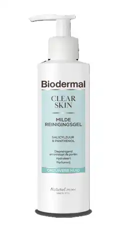 De Online Drogist Biodermal Clear Skin Milde Reinigingsgel 200ML aanbieding