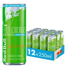 Joybuy Red Bull Green Edition Suikervrije Energy Drink Curuba & Vlierbloesem aanbieding