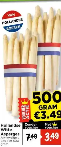 Vomar Voordeelmarkt Hollandse Witte Asperges aanbieding