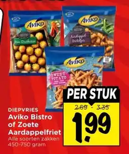 Vomar Voordeelmarkt DIEPVRIES Aviko Bistro of Zoete Aardappelfriet aanbieding