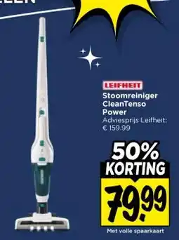 Vomar Voordeelmarkt LEIFHEIT Stoomreiniger CleanTenso Power aanbieding