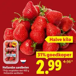 Lidl Hollandse aardbeien aanbieding