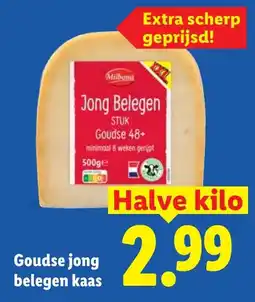 Lidl Goudse jong belegen kaas aanbieding