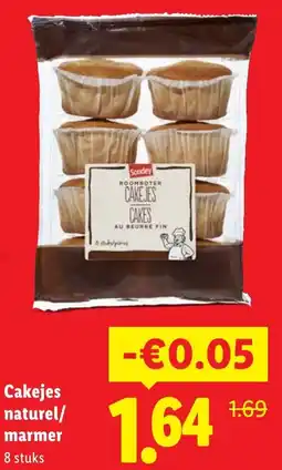 Lidl Cakejes naturel/ marmer aanbieding