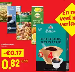 Lidl Koffiefilters nr.4 aanbieding