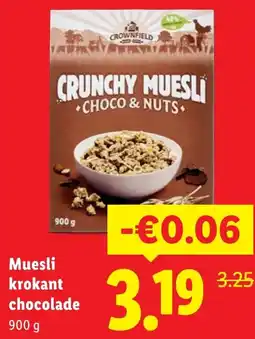 Lidl Muesli krokant chocolade aanbieding