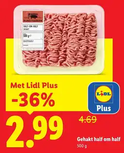 Lidl Gehakt half om half aanbieding