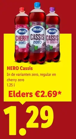 Lidl Hero Cassis aanbieding