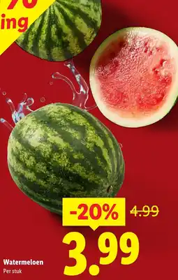 Lidl Watermeloen aanbieding