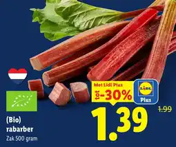 Lidl Bio rabarber aanbieding