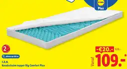 Lidl F.A.N. Koudschuim topper Big Comfort Plus aanbieding
