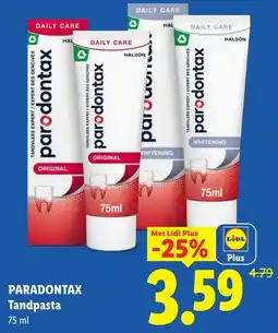 Lidl Paradontax Tandpasta aanbieding