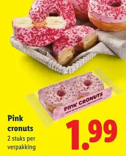 Lidl Pink cronuts aanbieding