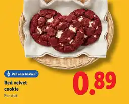 Lidl Red velvet cookie aanbieding