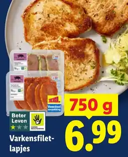 Lidl Varkensfiletlapjes aanbieding