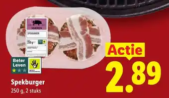 Lidl Spekburger aanbieding