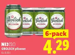 Lidl Grolsch pilsener aanbieding