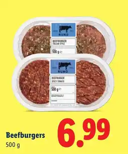 Lidl Beefburgers aanbieding