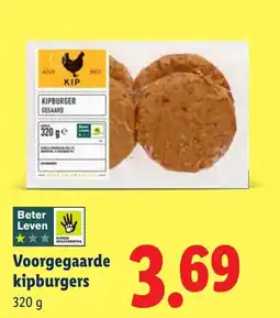 Lidl Voorgegaarde kipburgers aanbieding