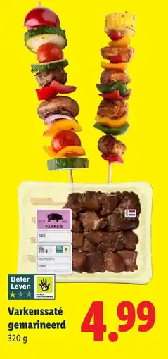 Lidl Varkenssaté gemarineerd aanbieding