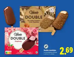 Lidl Double roomijsjes aanbieding