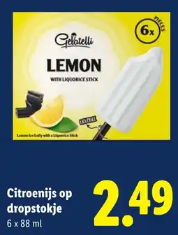 Lidl Citroenijs op dropstokje aanbieding